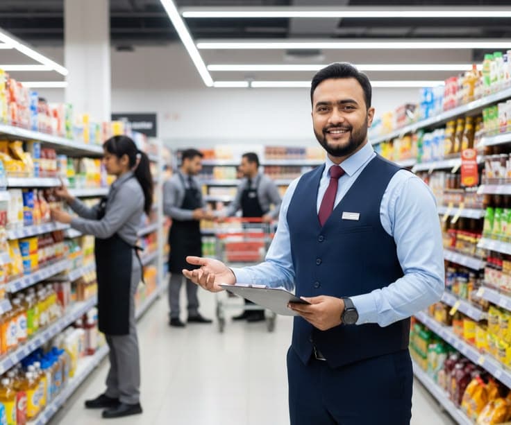 Retail staff on the shop floor