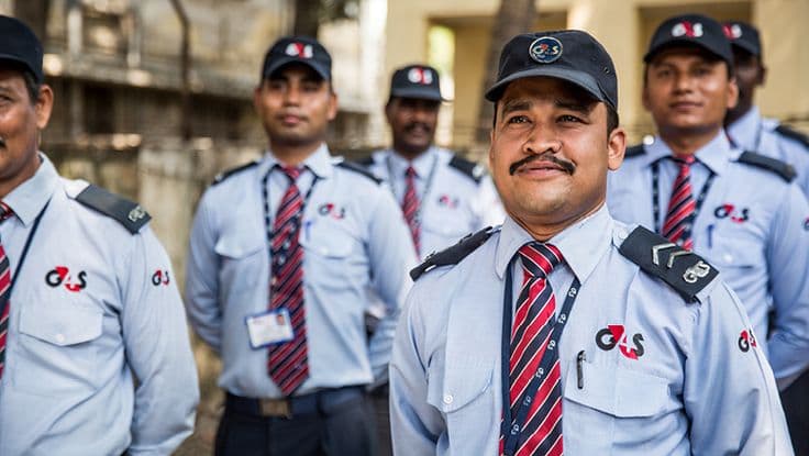 Professional security team on duty